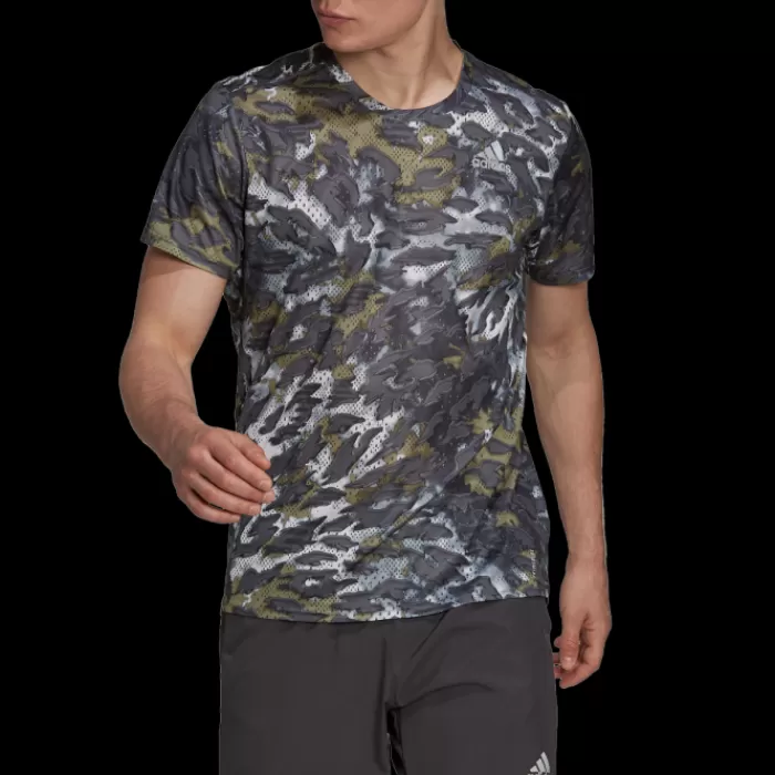 Uomo adidas Magliette Maniche Corte E Lunghe-Fast Aop Tee