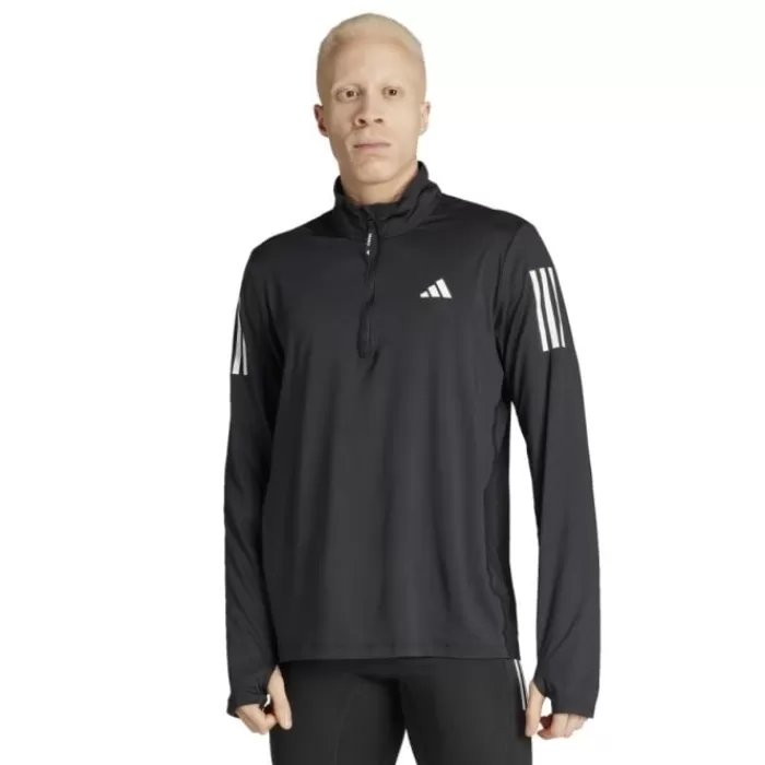 Uomo adidas Magliette Maniche Corte E Lunghe-Own The Run Half-Zip Running Jacket