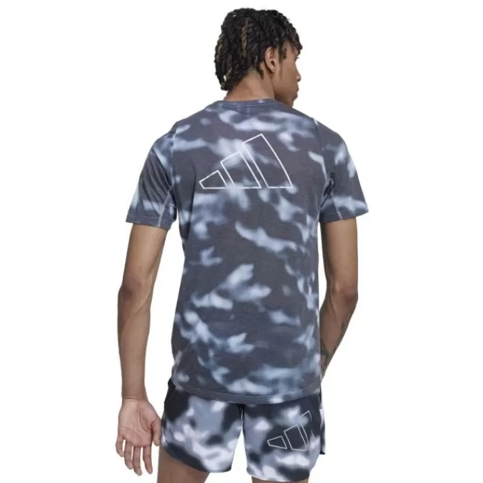 Uomo adidas Magliette Maniche Corte E Lunghe-Run Icon Aop Tee