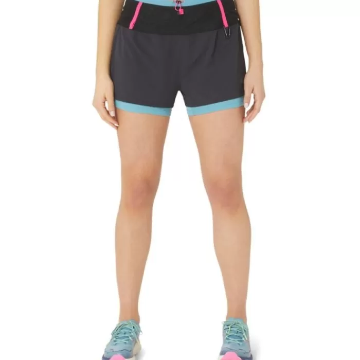 Donna Asics Leggings Corti E Pantaloncini-FujiTrail 2IN1 Short