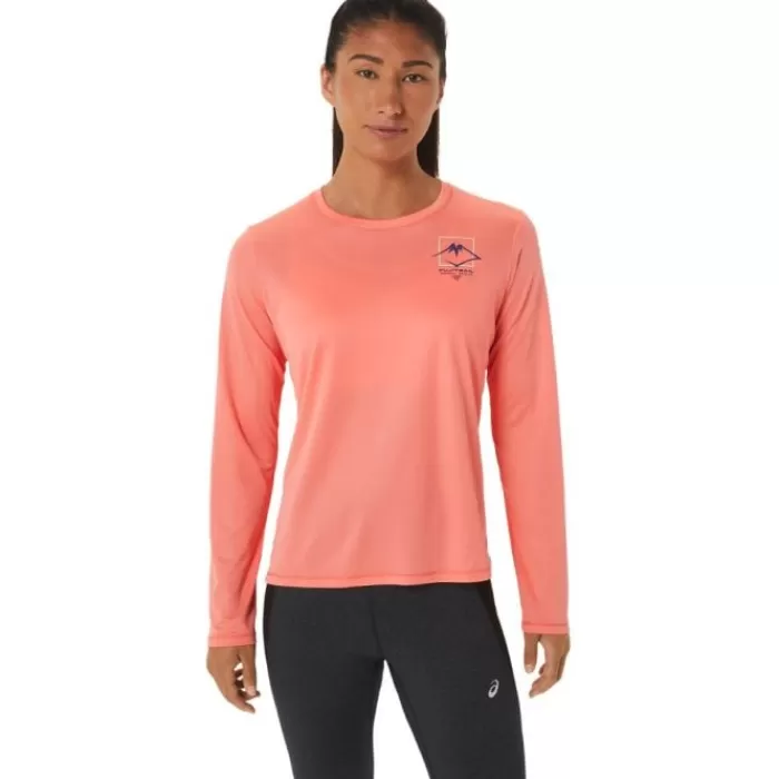 Donna Asics Magliette Maniche Corte E Lunghe-Fujitrail Logo LS Top