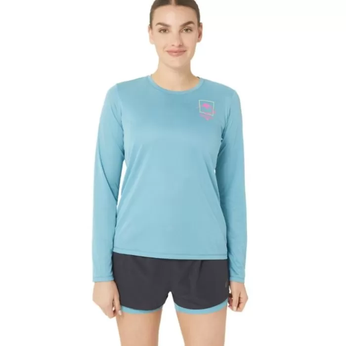 Donna Asics Magliette Maniche Corte E Lunghe-FujiTrail Logo LS Top