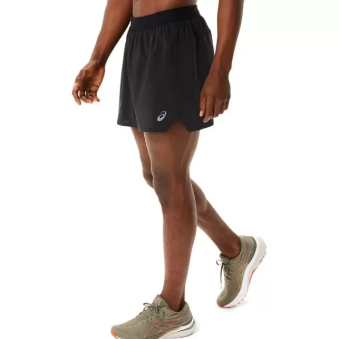 Uomo Asics Leggings Corti E Pantaloncini-Road 5in Shorts