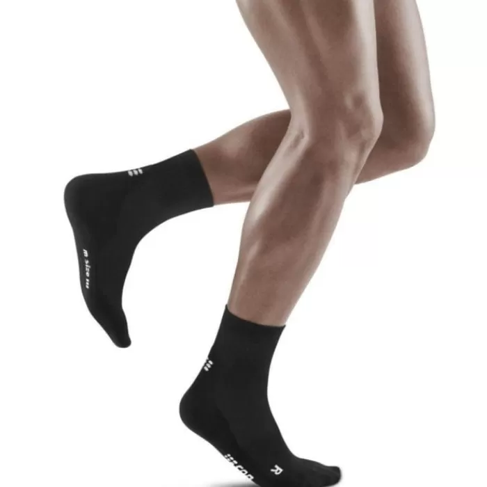 Uomo CEP Calze | Calze-Classic All Black Socks Mid Cut