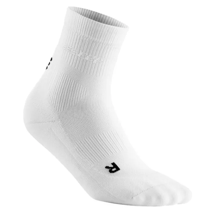 Uomo CEP Calze | Calze-Classic All White Socks Mid Cut