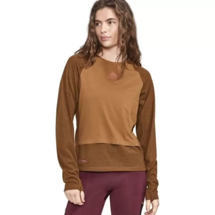 Donna Craft Magliette Maniche Corte E Lunghe-ADV Trail Wool Wind LS Tee