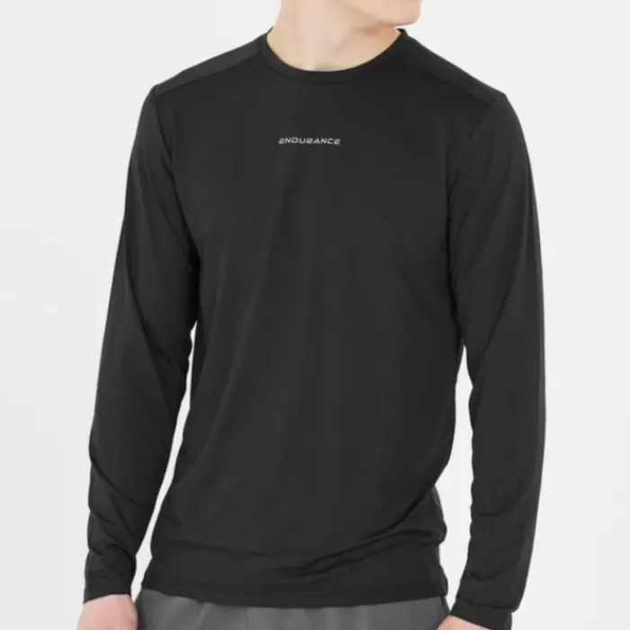 Uomo Endurance Magliette Maniche Corte E Lunghe-Loker Long Sleeve Tee