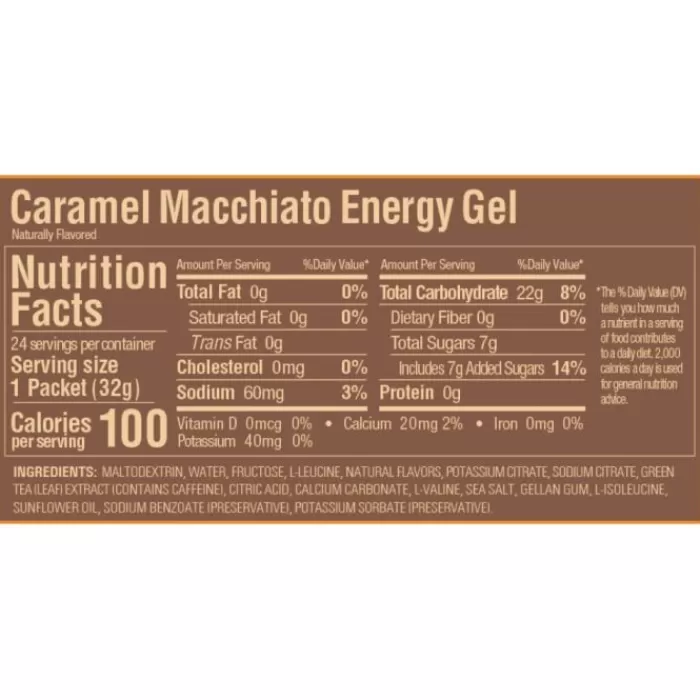 GU Energy Energia-Gel Caffeine (Caramel Macchiato)