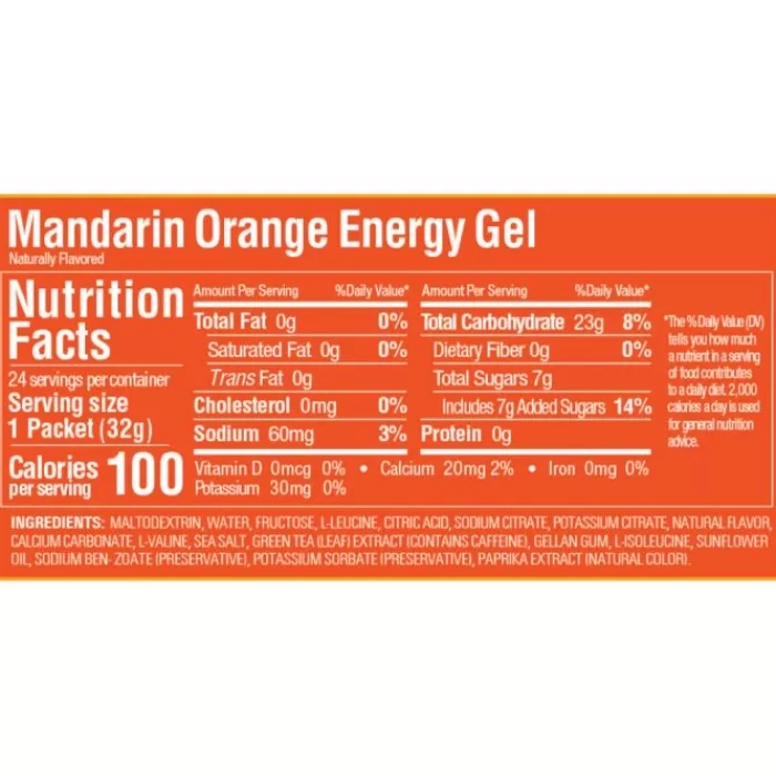 GU Energy Energia-Gel Caffeine (Mandarin Orange)