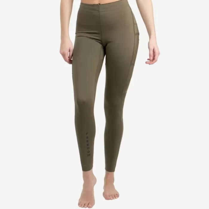 Donna Lipati Leggings E Pantaloni Lunghi-Nimbo PM Tights Green