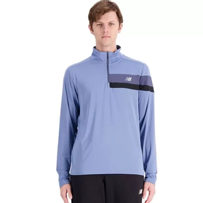 Uomo New Balance Magliette Maniche Corte E Lunghe-Accelerate Half Zip