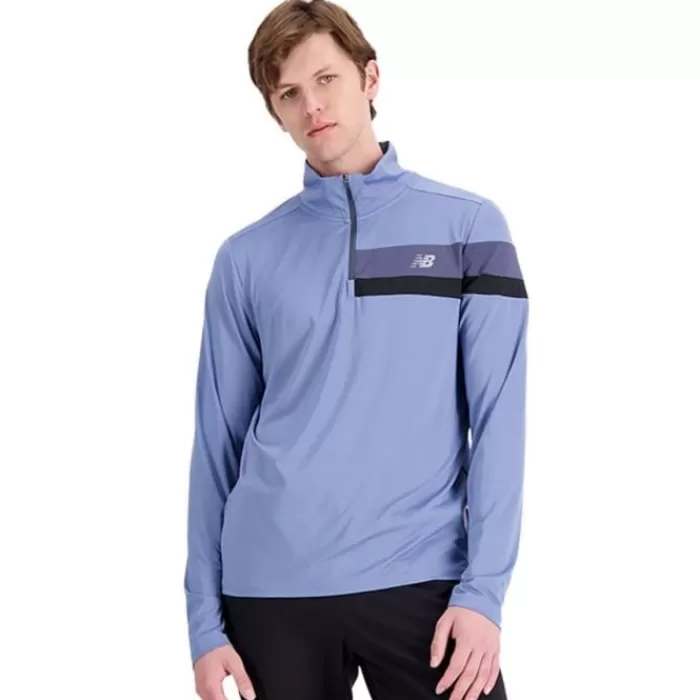 Uomo New Balance Magliette Maniche Corte E Lunghe-Accelerate Half Zip