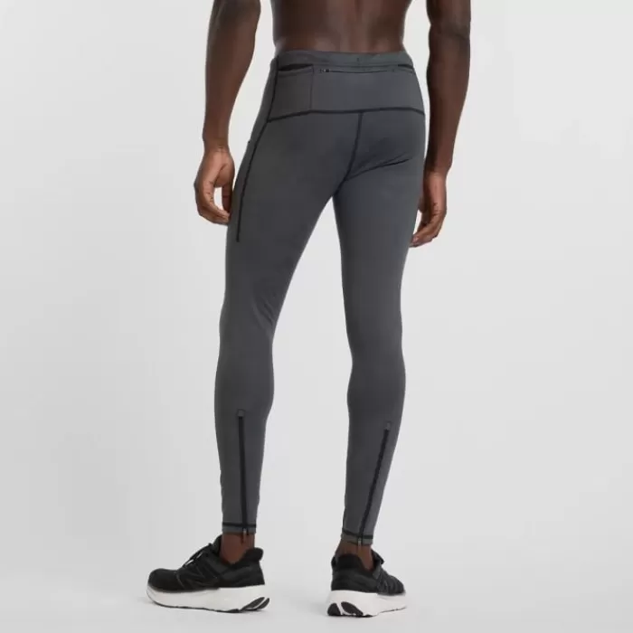 Uomo New Balance Leggings E Pantaloni Lunghi-Athletics Reflective Heat Pocket Tight