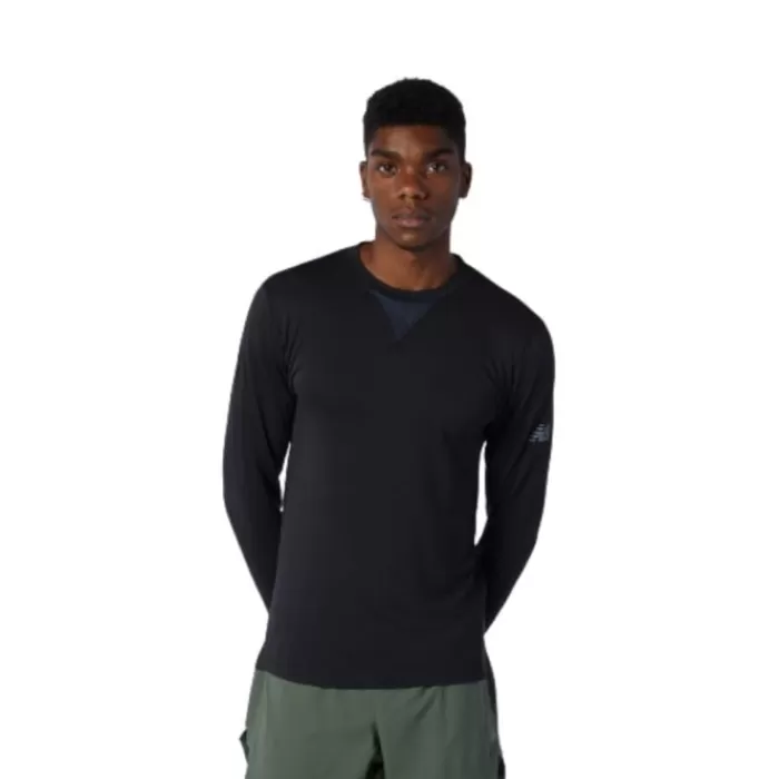 Uomo New Balance Magliette Maniche Corte E Lunghe-Q Speed 1NTRO Long Sleeve