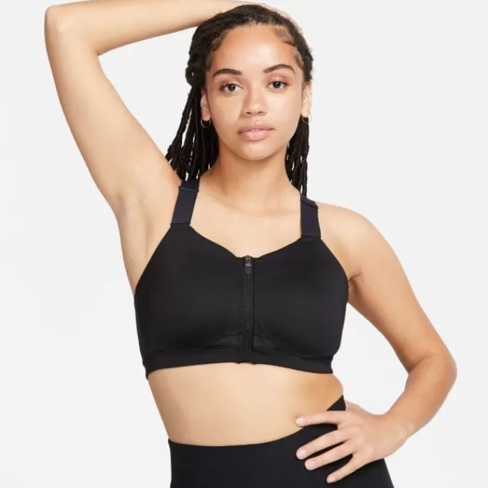 Donna Nike Reggiseni Sportivi-Dri-Fit Alpha Zip-Front Bra