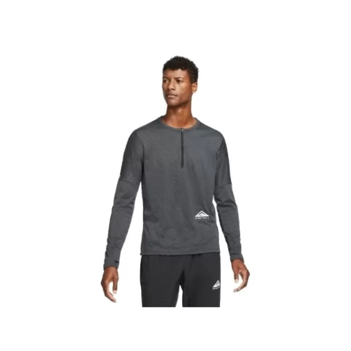 Uomo Nike Magliette Maniche Corte E Lunghe-Dri-Fit Element Top Halfzip Trail