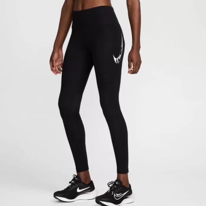 Donna Nike Leggings E Pantaloni Lunghi-Dri-FIT Fast Swoosh Mid-Rise 7/8 Tights