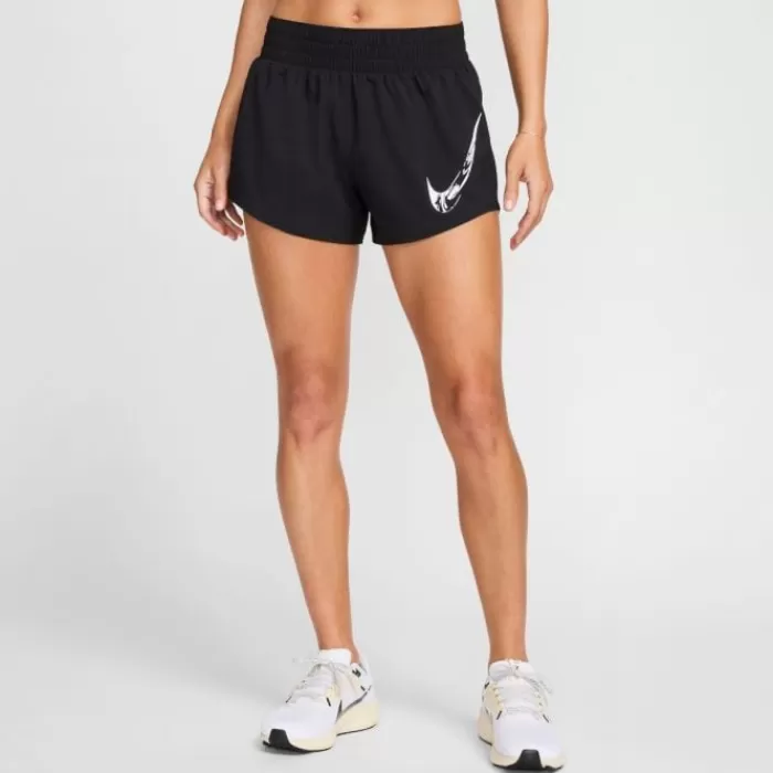 Donna Nike Leggings Corti E Pantaloncini-Dri-FIT One Swoosh HyperBright Mid-Rase Brief-Lined Shorts