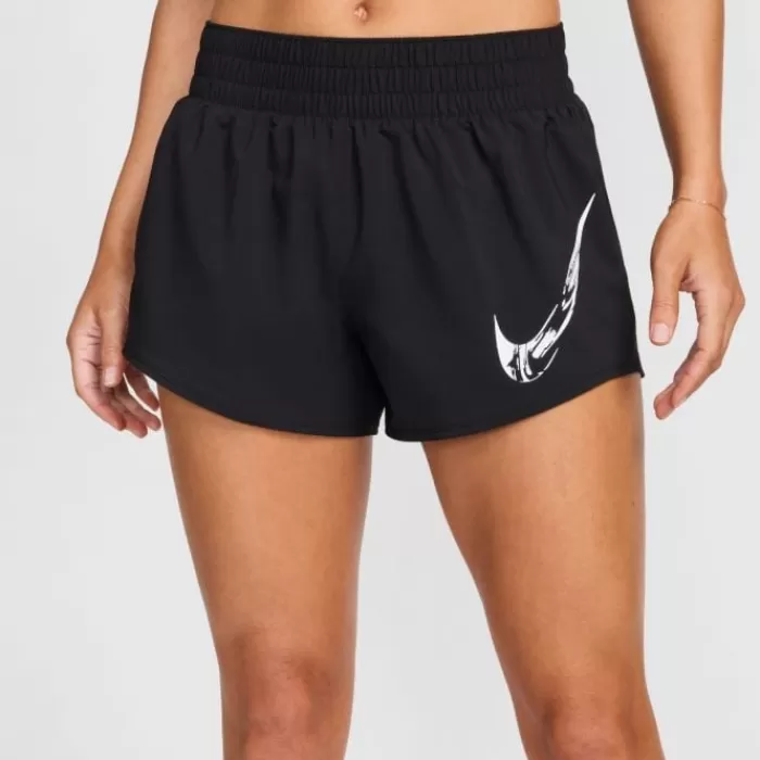 Donna Nike Leggings Corti E Pantaloncini-Dri-FIT One Swoosh HyperBright Mid-Rase Brief-Lined Shorts