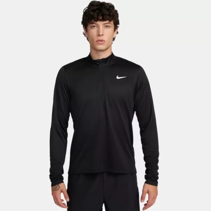 Uomo Nike Magliette Maniche Corte E Lunghe-Dri-FIT Pacer Half Zip Long Sleeve Tee