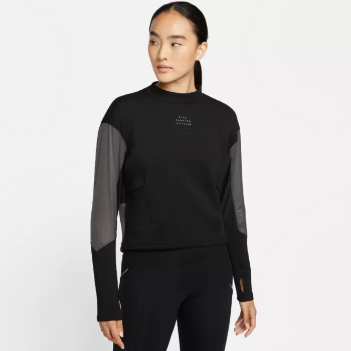 Donna Nike Magliette Maniche Corte E Lunghe-Dri-Fit Run Division Crew