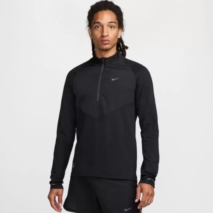 Uomo Nike Magliette Maniche Corte E Lunghe-Dri-FIT Run Division Element Midlayer Half Zip