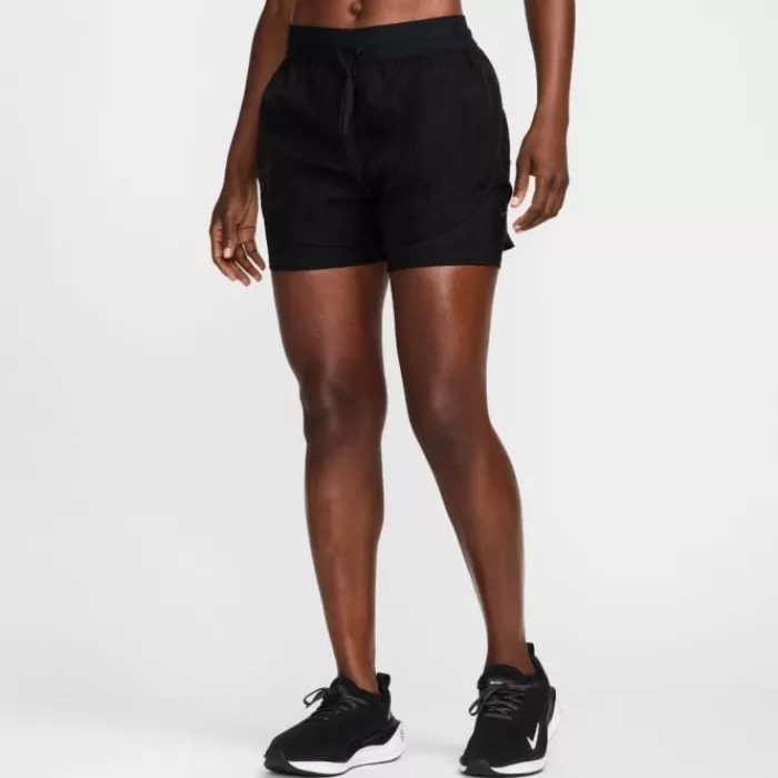 Donna Nike Leggings Corti E Pantaloncini-Dri-FIT Run Division Mid-Rise 3in 2in1 Shorts