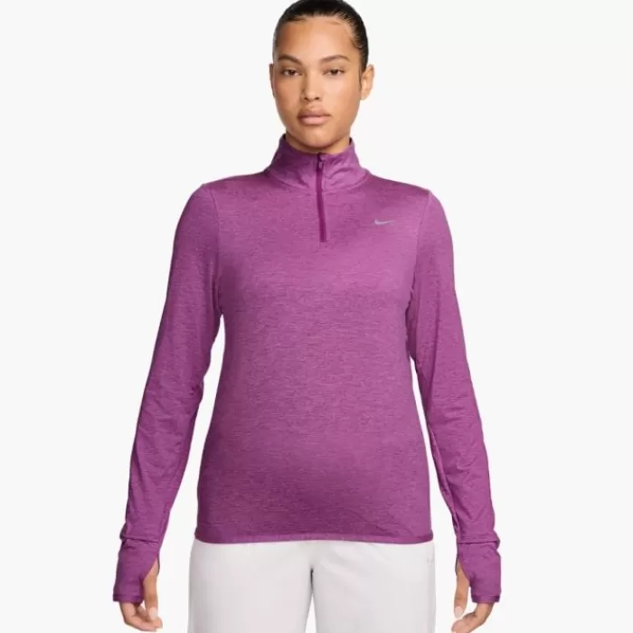 Donna Nike Magliette Maniche Corte E Lunghe-Dri-Fit Swift Element UV Half Zipp Midlayer