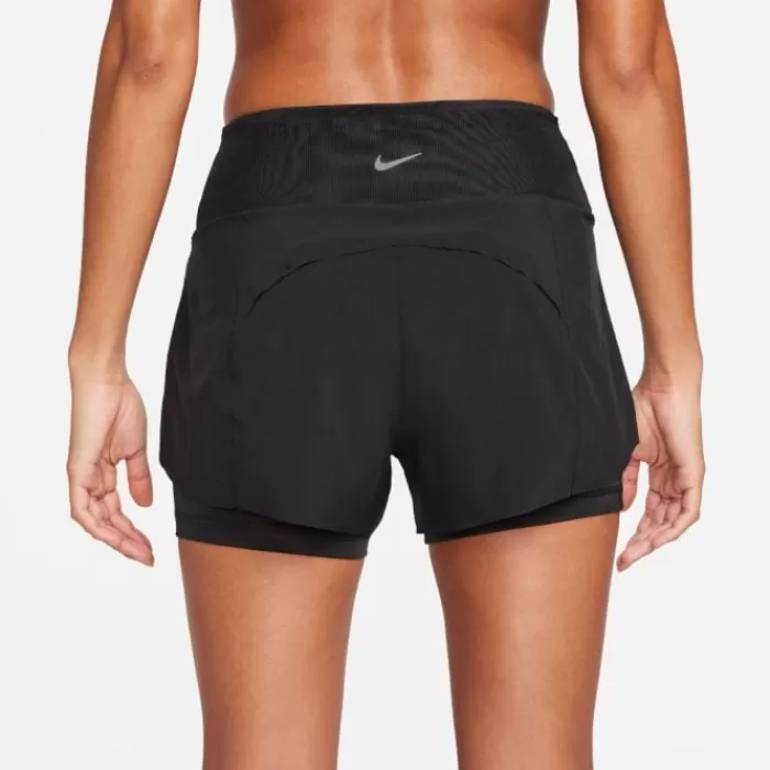 Donna Nike Leggings Corti E Pantaloncini-Dri-FIT Swift Mid-Rise 2in1 Shorts