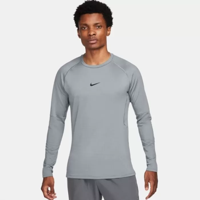 Uomo Nike Magliette Maniche Corte E Lunghe-Pro Warm Long Sleeve Tee