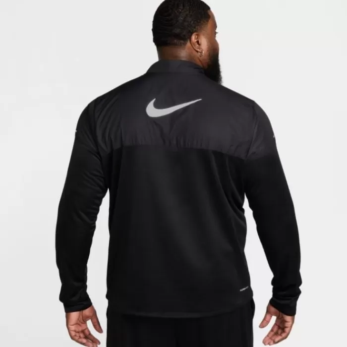 Uomo Nike Magliette Maniche Corte E Lunghe-Therma-FIT Water-Repellent Sphere Element Half Zip