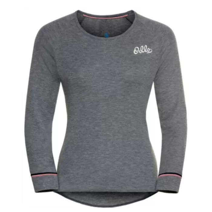 Donna Odlo Magliette Maniche Corte E Lunghe-Active Crew Neck Long Sleeve Top