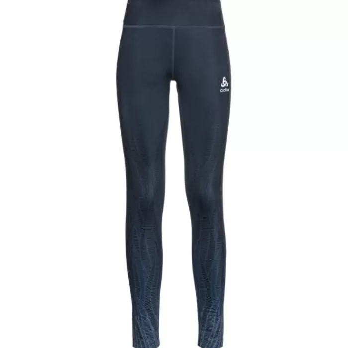 Donna Odlo Leggings E Pantaloni Lunghi-Tight Zeroweight Print