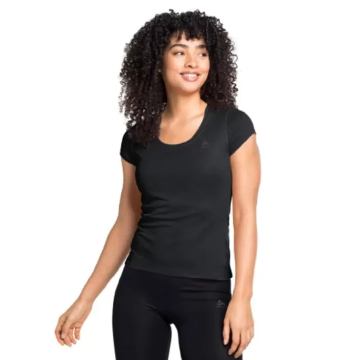 Donna Odlo Magliette Maniche Corte E Lunghe-Top Crew Neck Short Sleeve Active