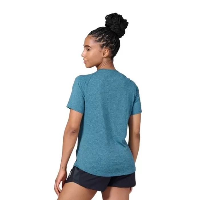 Donna Odlo Magliette Maniche Corte E Lunghe-T-shirt Crew Neck Short Sleeve Run Easy