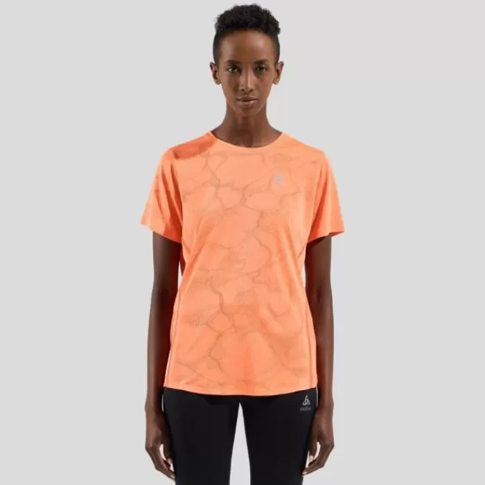 Donna Odlo Magliette Maniche Corte E Lunghe-Zeroweight Engineered Chill-Tec T-Shirt Crew Neck