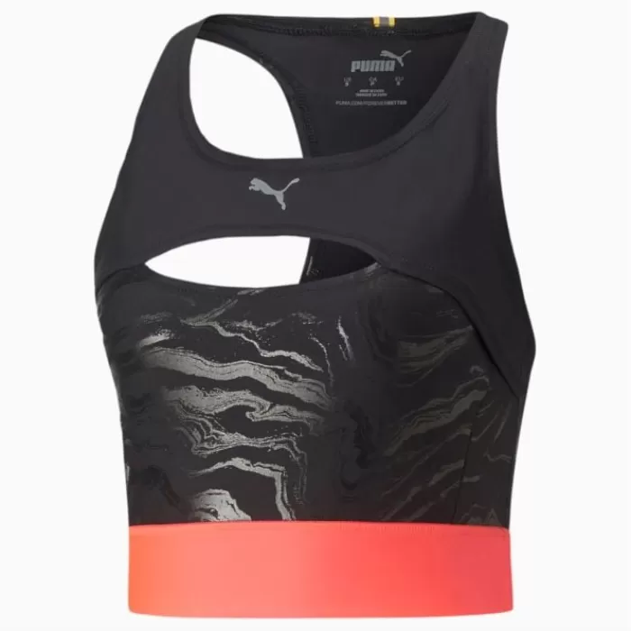 Donna Puma Magliette Maniche Corte E Lunghe-Run Ultraform AOP Crop Tank