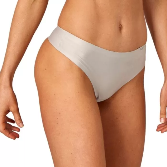 Donna PureLime Intimo/strato Base-Invisible Microfiber Thong 2-pack