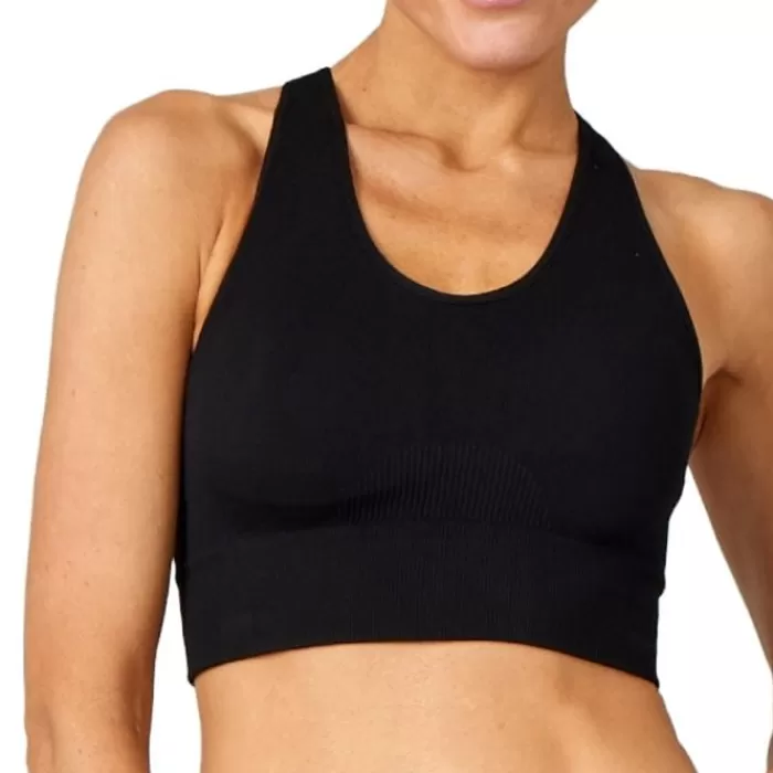 Donna PureLime Reggiseni Sportivi-Seamless Rib Bra Top