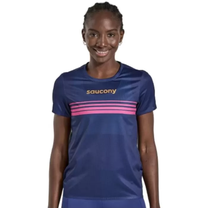 Donna Saucony Magliette Maniche Corte E Lunghe-Elite Short Sleeve