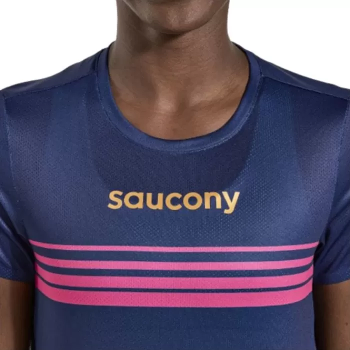 Donna Saucony Magliette Maniche Corte E Lunghe-Elite Short Sleeve