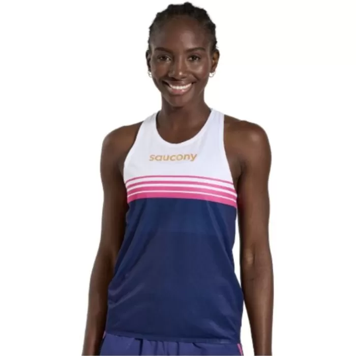 Donna Saucony Magliette Maniche Corte E Lunghe-Elite Singlet