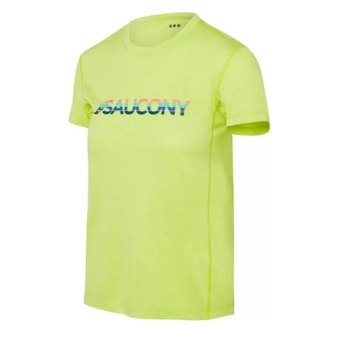 Donna Saucony Magliette Maniche Corte E Lunghe-Stopwatch Graphic Short Sleeve