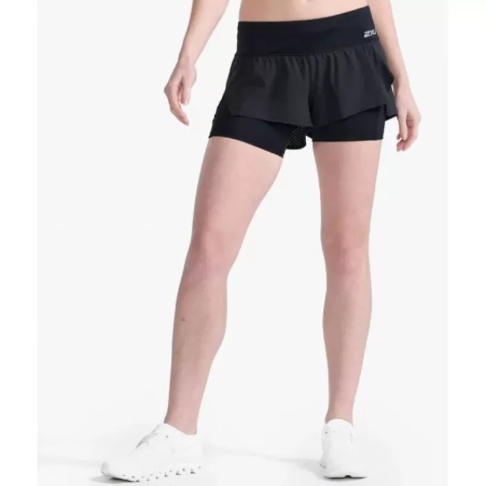 Donna 2XU Leggings Corti E Pantaloncini-Aero 2in1 4 inch Shorts