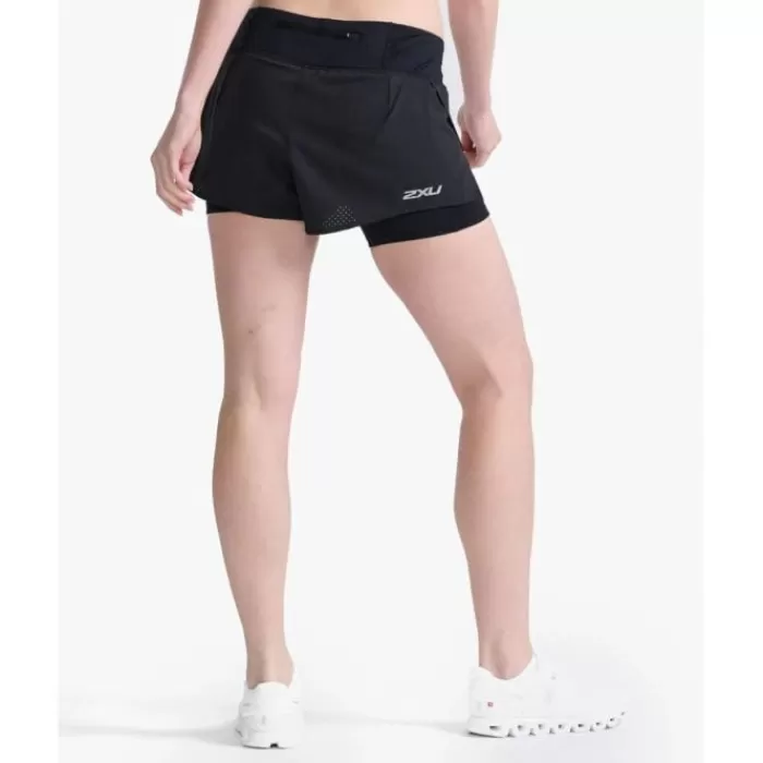 Donna 2XU Leggings Corti E Pantaloncini-Aero 2in1 4 inch Shorts